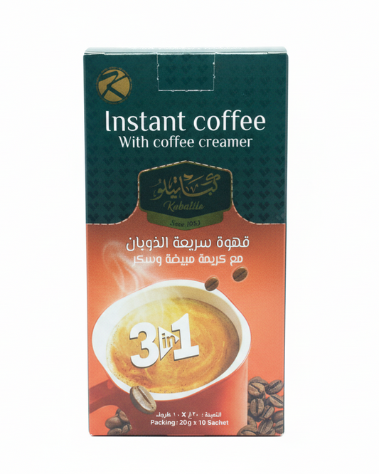 قهوة مبيضة محلاة ظرف 10*25 غرام